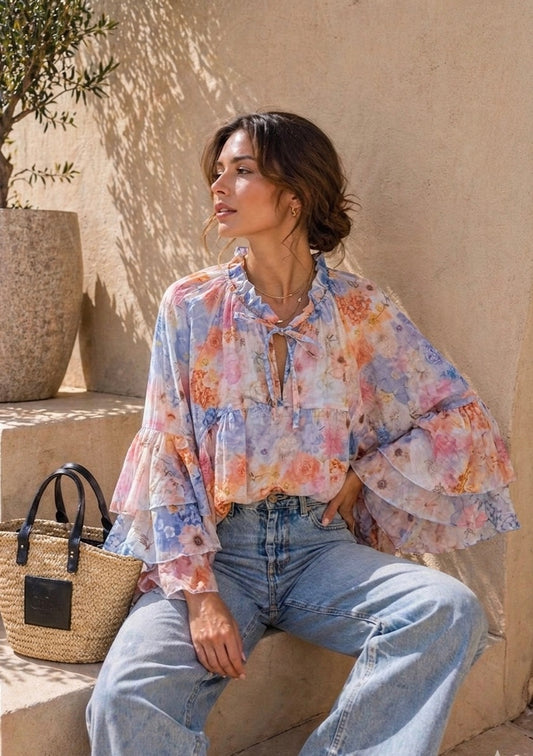 Rachel blusa babados