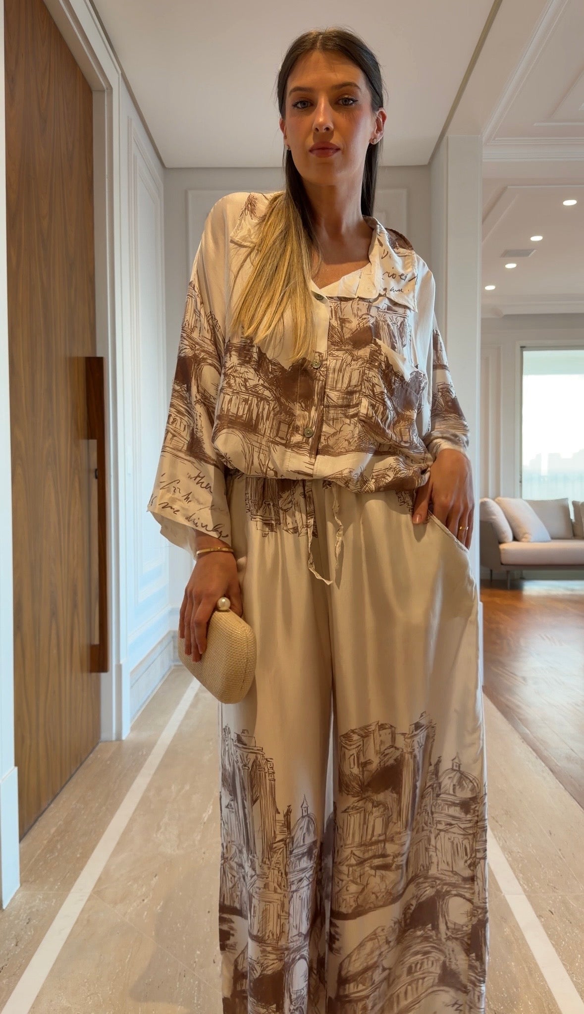 Milena conjunto mix seda