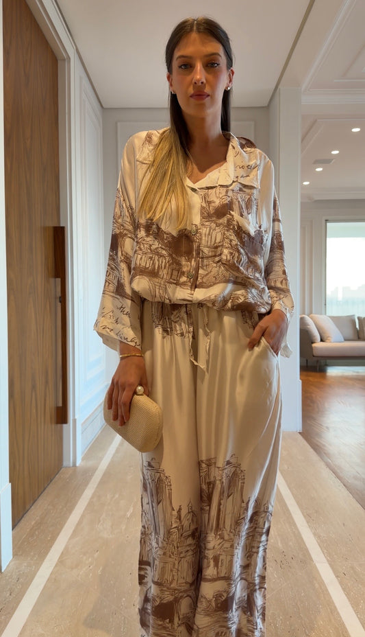 Milena conjunto mix seda