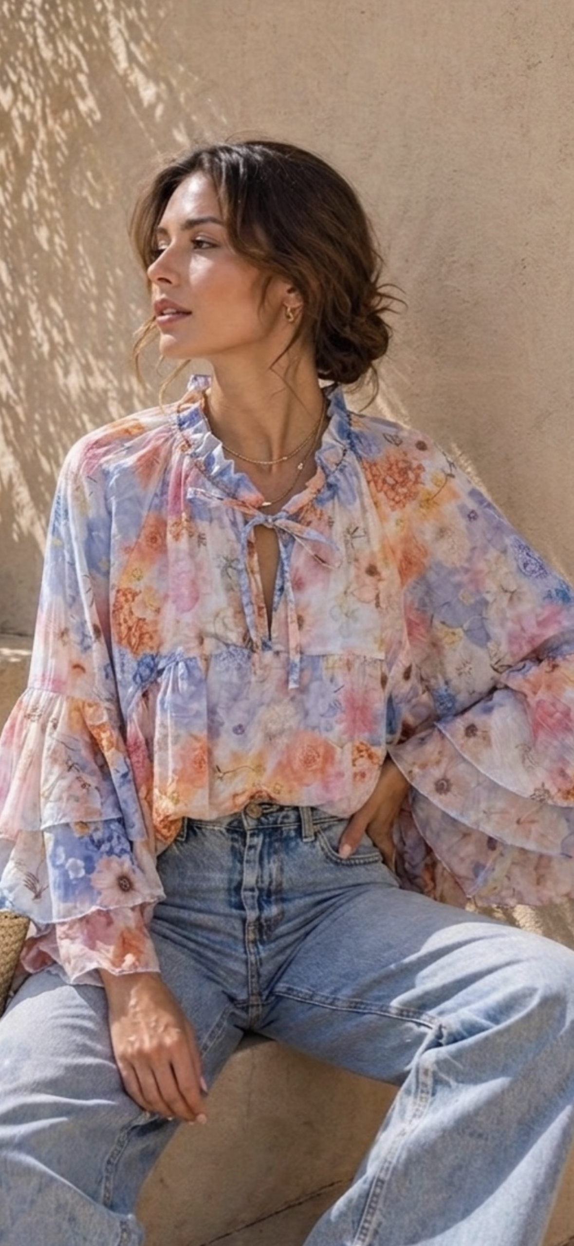 Rachel blusa babados