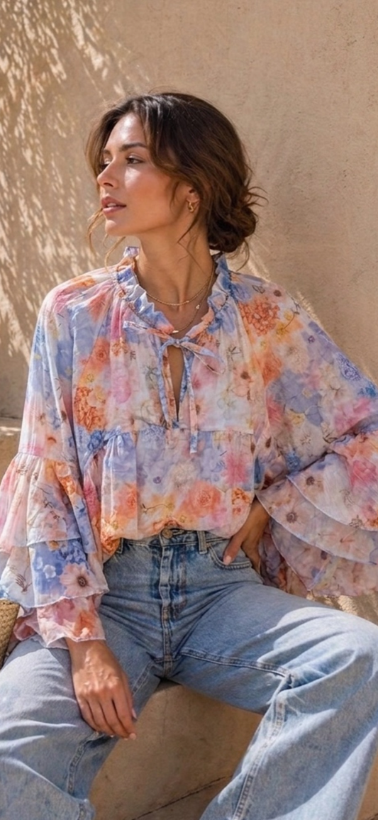 Rachel blusa babados