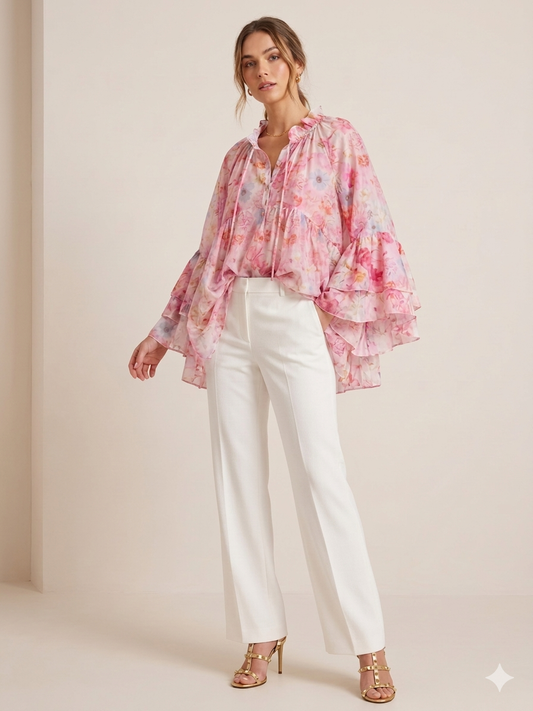 Rachel blusa babados