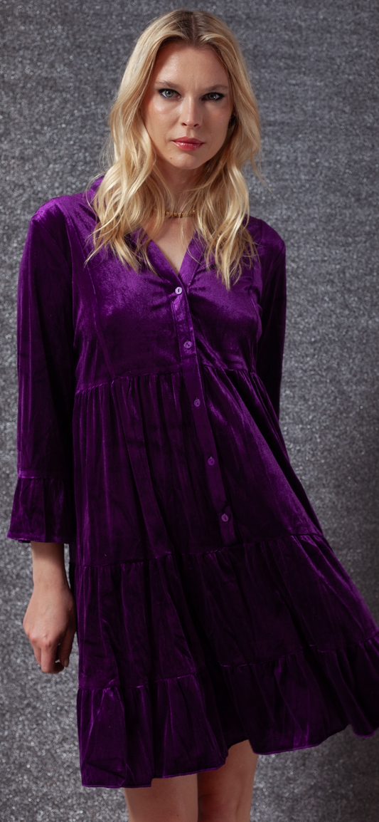 Vestido Malpensa roxo