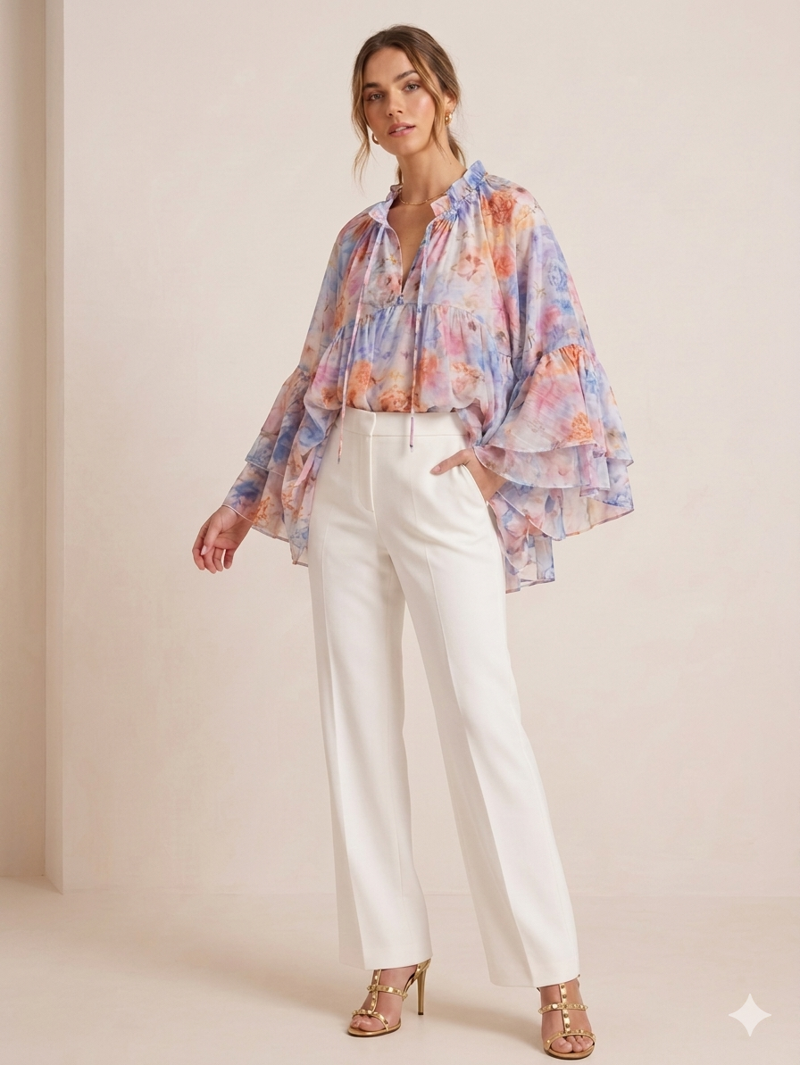 Rachel blusa babados