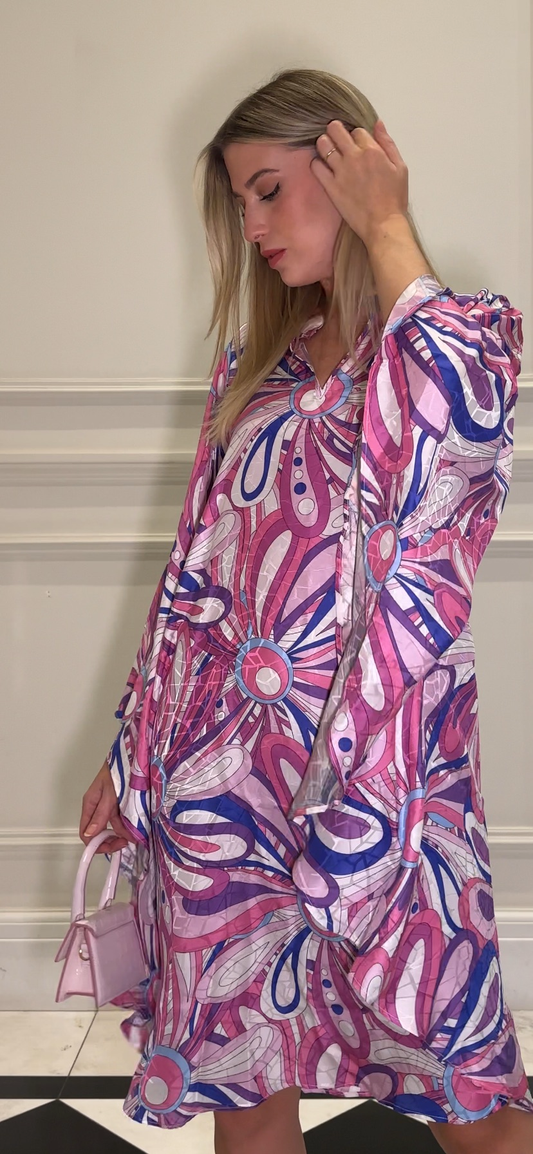 Dominique seda dress