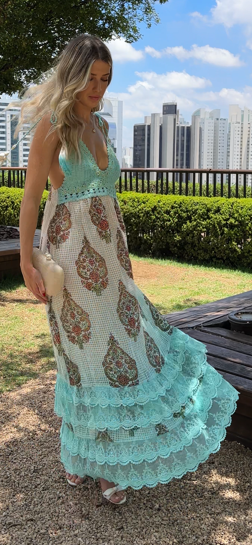 Vestido Ella Aqua